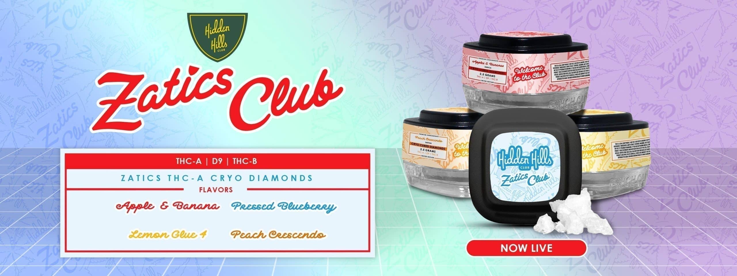 Hidden Hills Club Zatics Club Diamonds: The Pinnacle of Premium Cannabis Concentrates