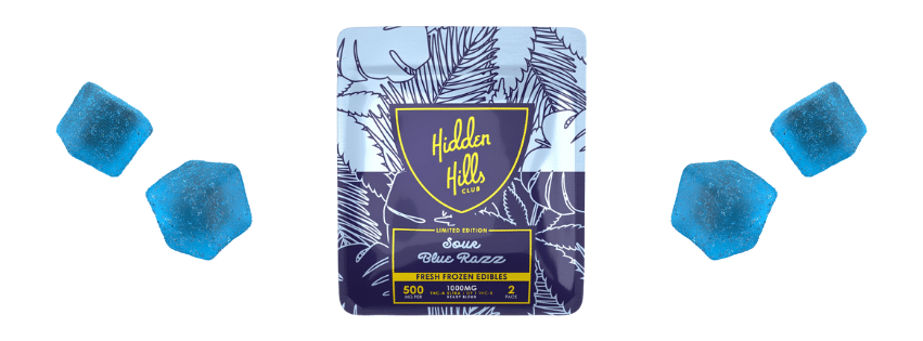 Sour Blue Razz | Heady Blend | 1000mg Edibles